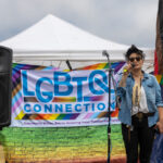 Solicia Aguilar speaks at American Canyon Pride