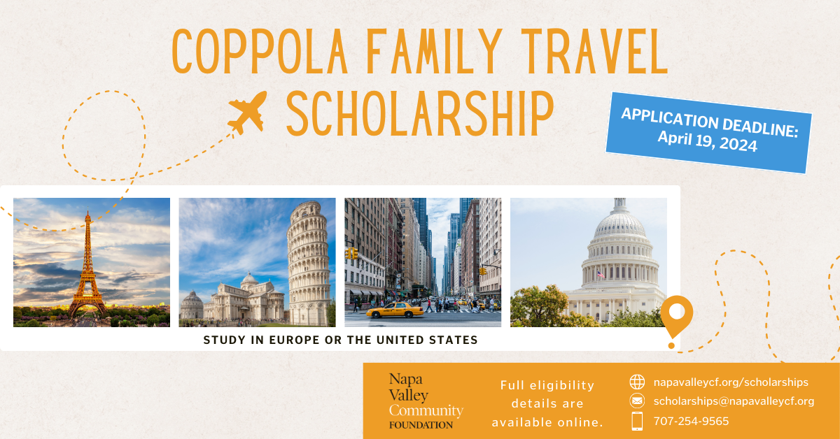 The Coppola Family Travel Scholarship is now Open