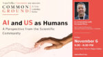 Event flyer for AI and US as Humans on November 6 featuring speaker Fernando Pérez, hosted by the Napa Valley Community Foundation.